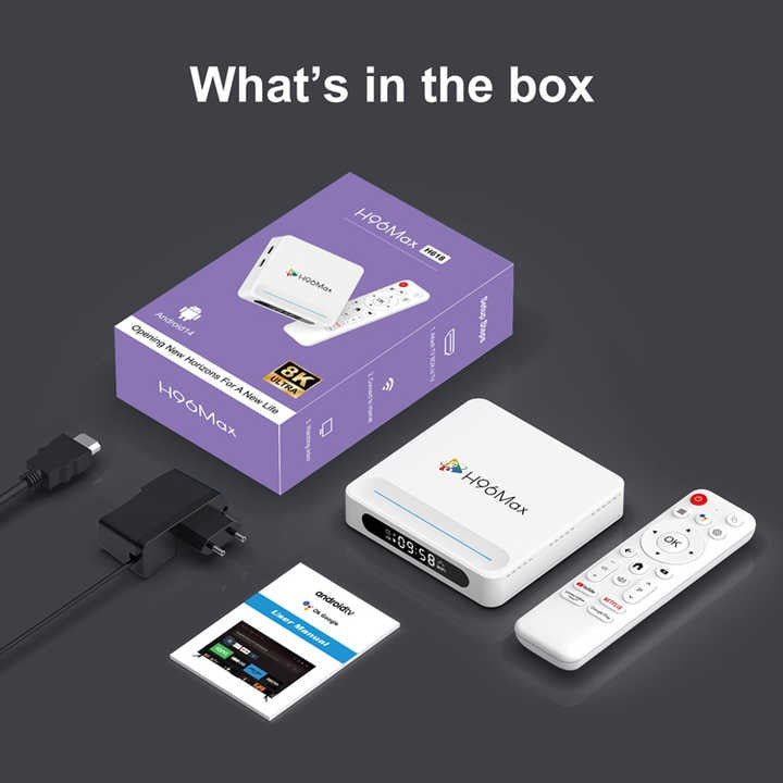 Android Tv Box H96max  4GB Ram 32GB Rom  avec Android 14